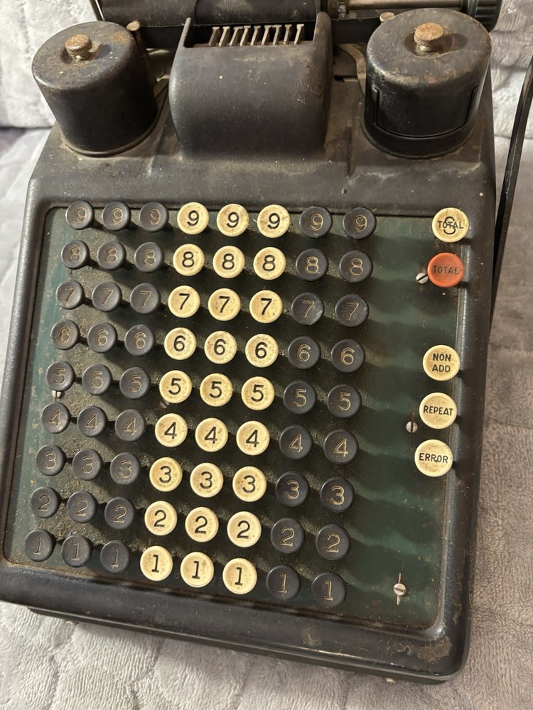 Burroughs Vintage Adding Machine In WORKING Condition