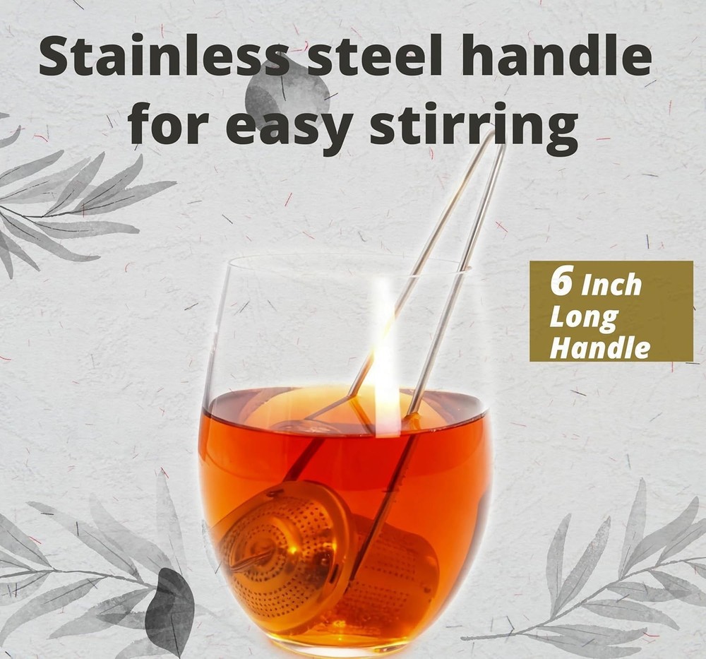 Easy Scoop Loose Leaf Tea Infuser with Fine Mesh Strainer for Convenient Brewing