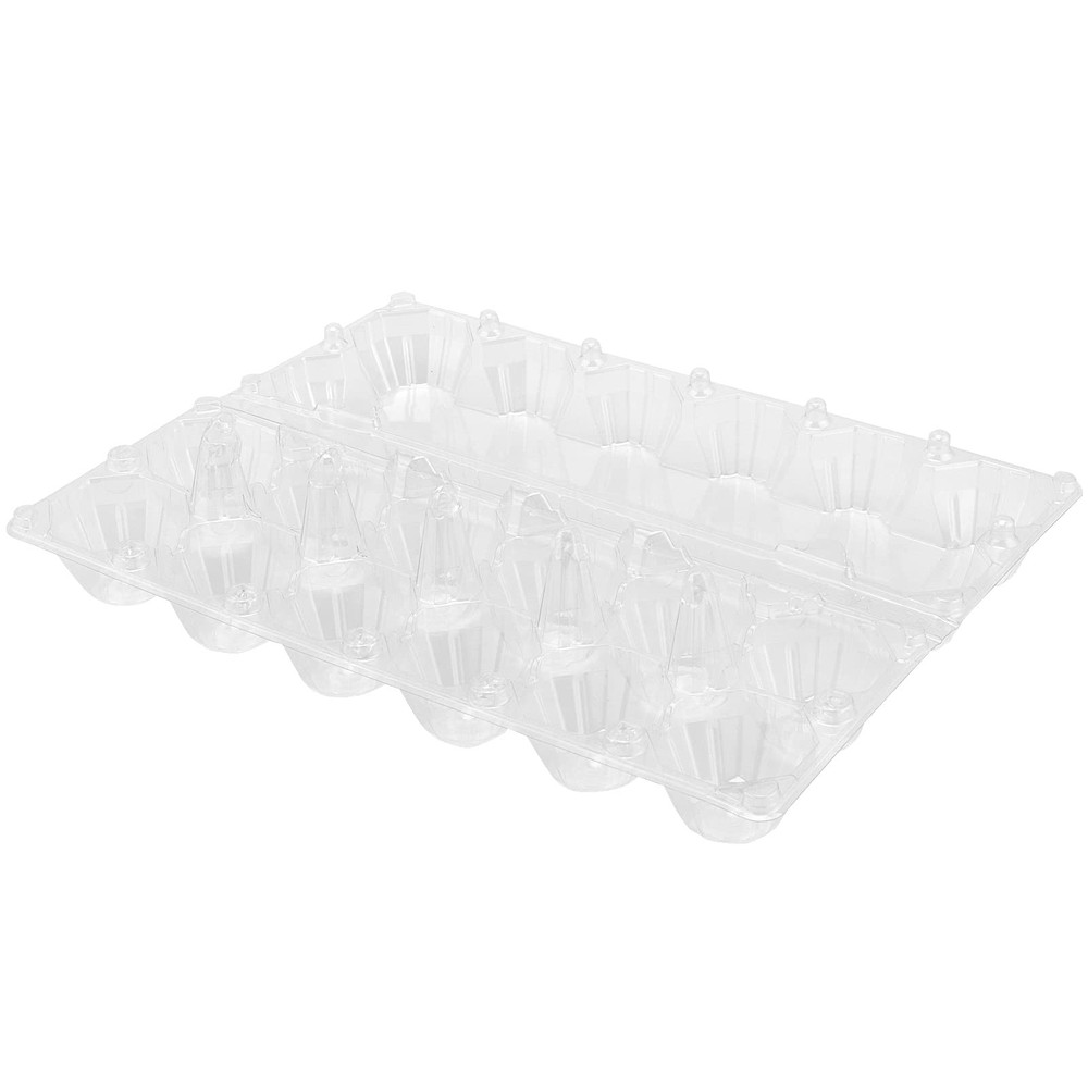 50 Pack Plastic Egg Cartons Bulk, 12 Egg Reusable Egg Cartons, Empty 1 Dozen ...