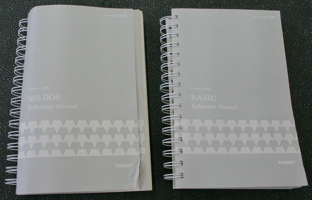 25-1508 Radio Shack Tandy 1000 Reference Manuals for MS-DOS/GW-Basic from 1987