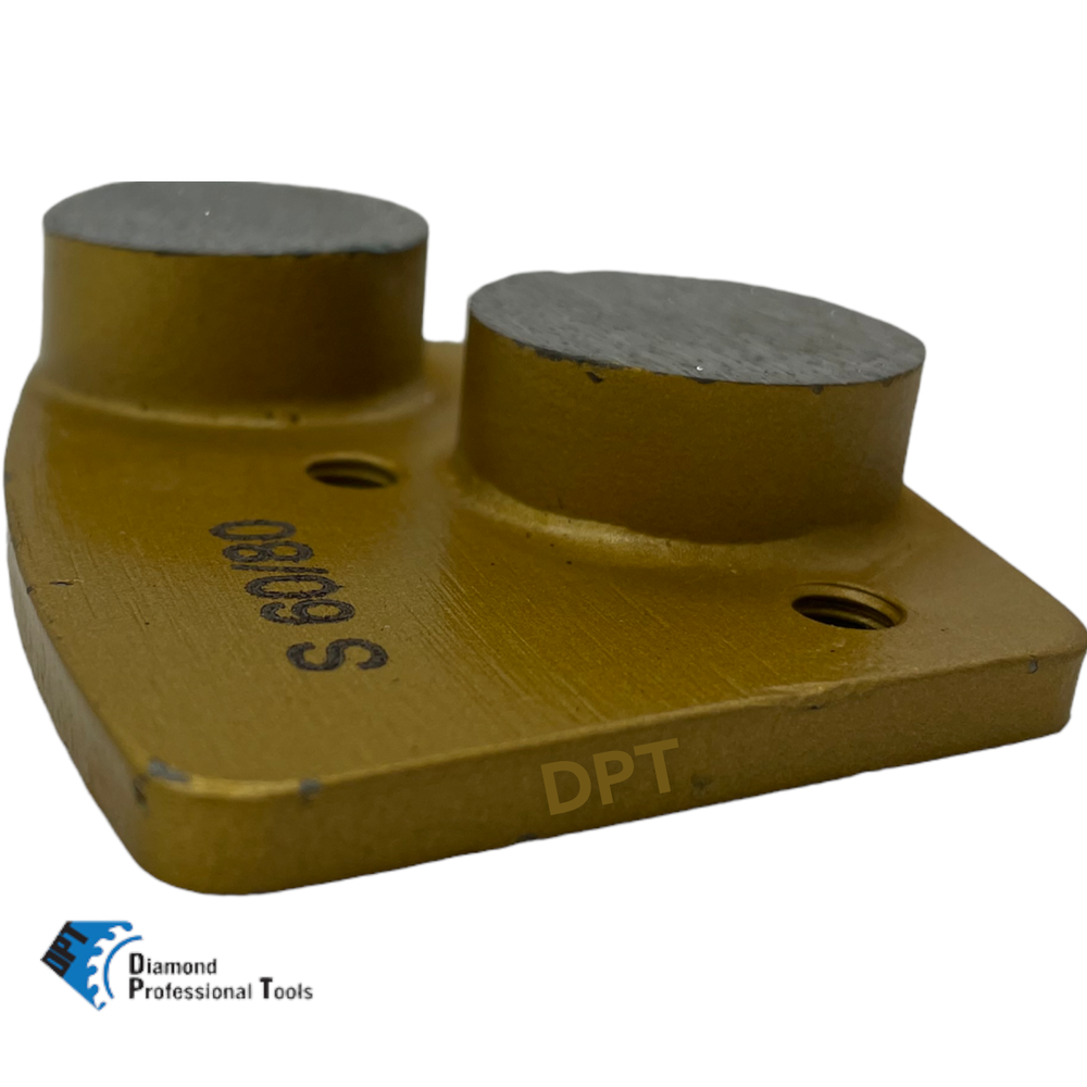 6 Pack Trapezoidal Grinding Discs for Concrete Floor Grinders 60 Grit Soft Bond