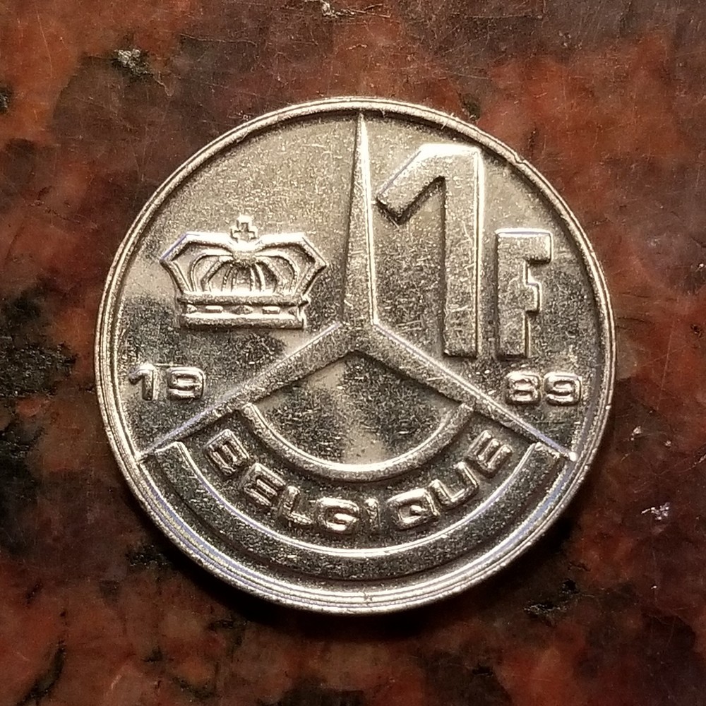 1989 BELGIUM 1 FRANC COIN - #B0913