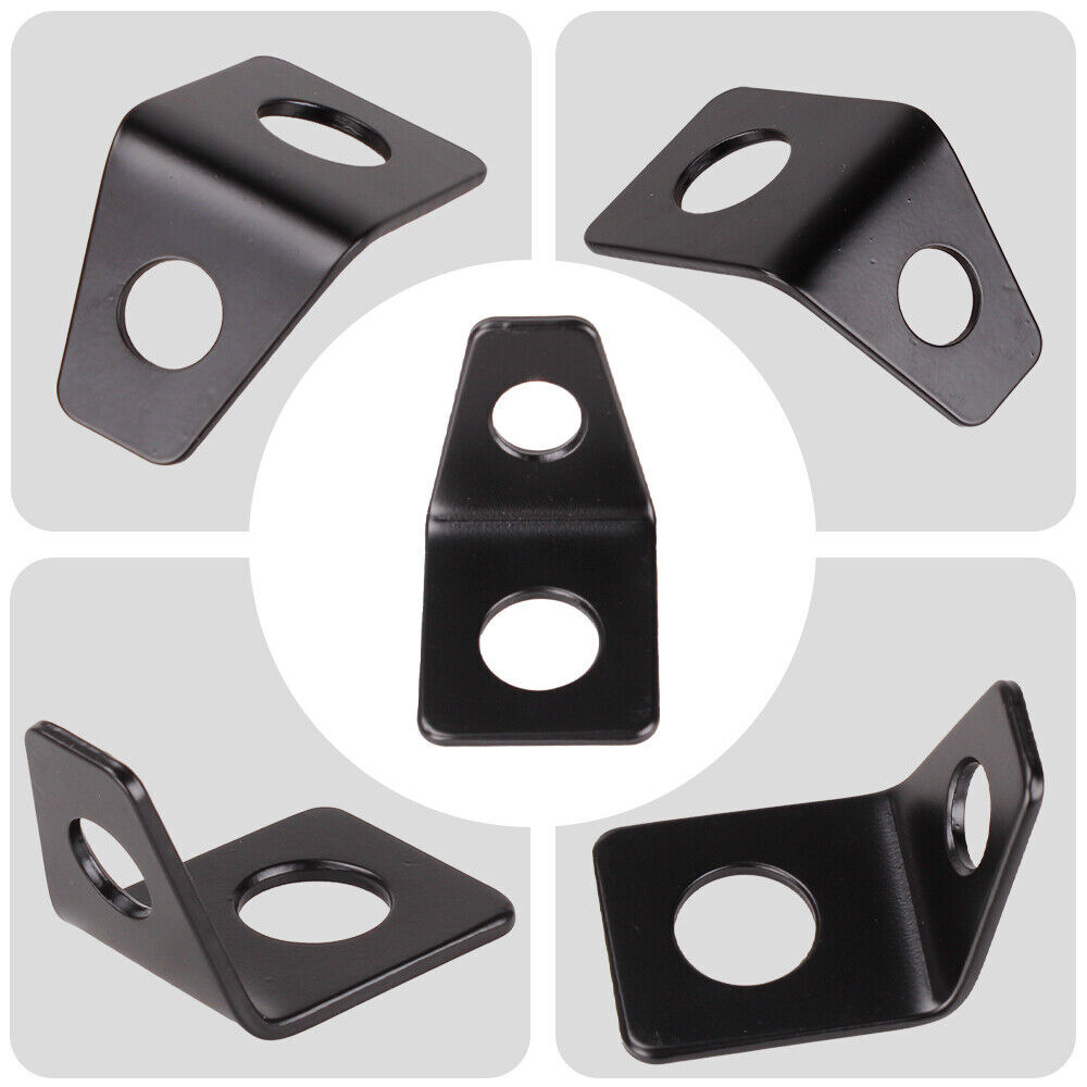 8PCS Belt Mounting 90 Degree Angle Bracket Kit Seat L-Bracket Hardware Kit