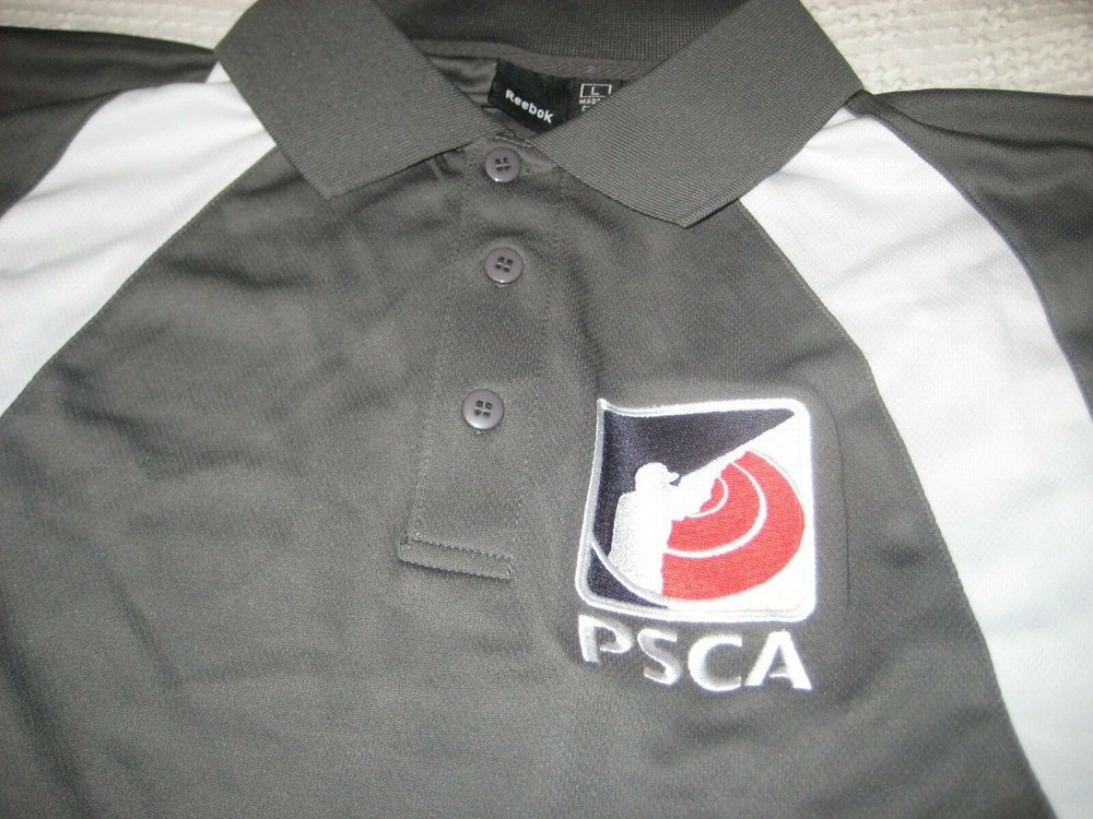 PSCA Men's Polo Shirt, Grey, Size M. Barely worn.
