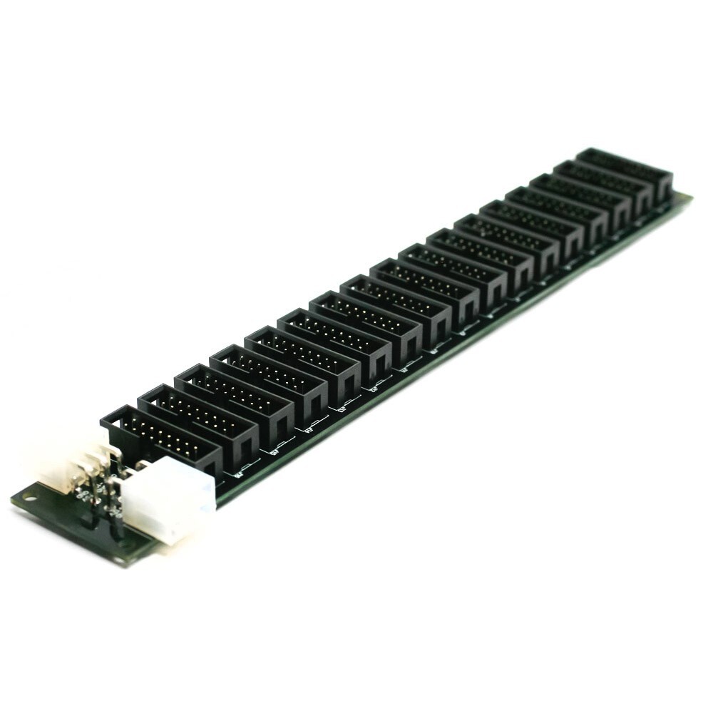 Synthrotek Mini Power Distribution Board PCB - Eurorack Bus Board PCB