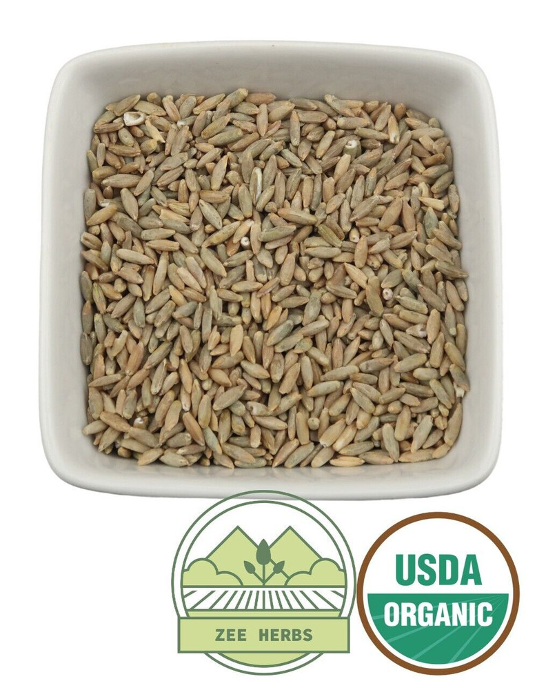 Organic Rye Berries, Whole Wheat Grain (Secale cereale L.)