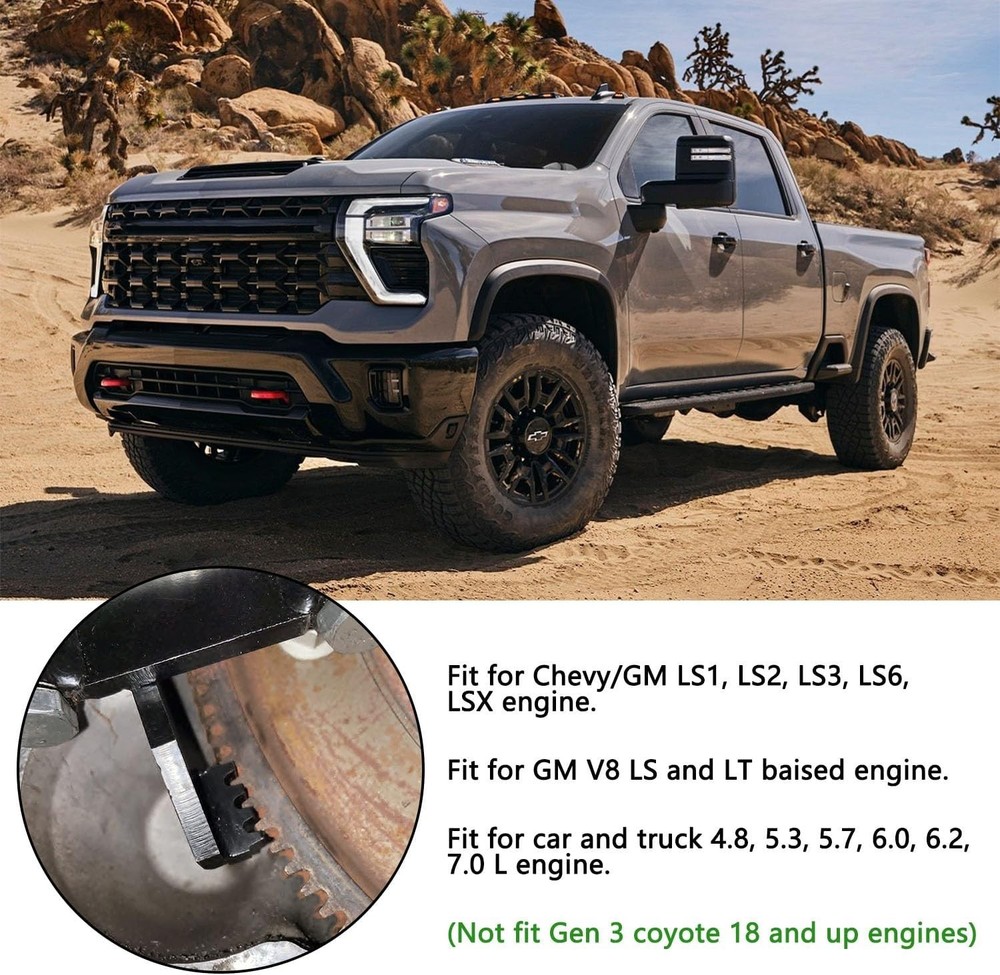 Heavy-Duty Chevy LS Engine Flex Plate Locking Tool Kit