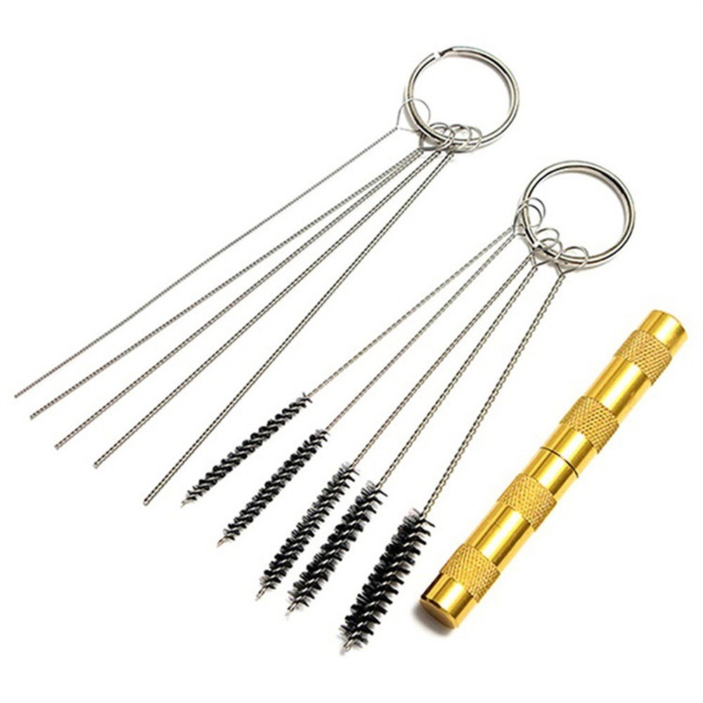 Car Windshield Washer Brush Airbrush Cleaning Tool Silver Brushes Needles Tools