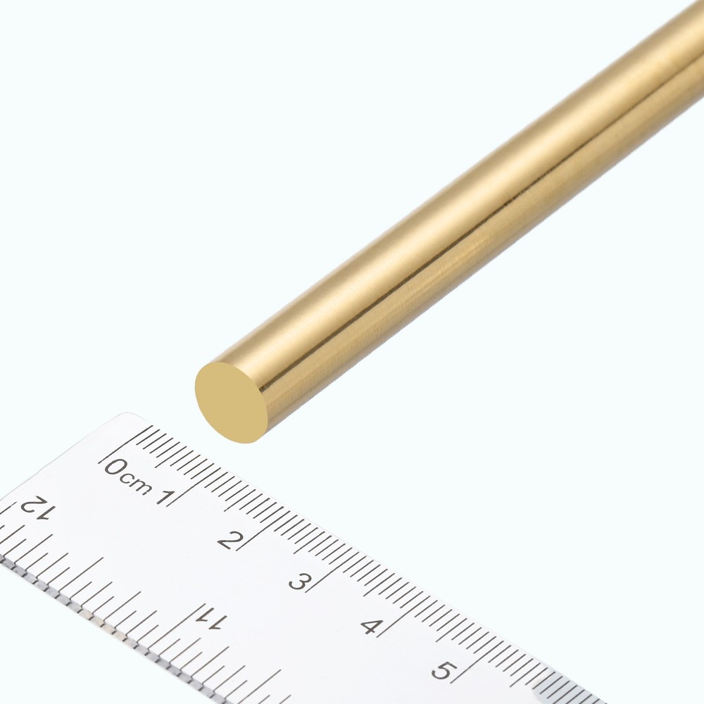 2.5mm Diameter 100mm Length Brass Solid Round Rod for DIY Craft 10Pcs
