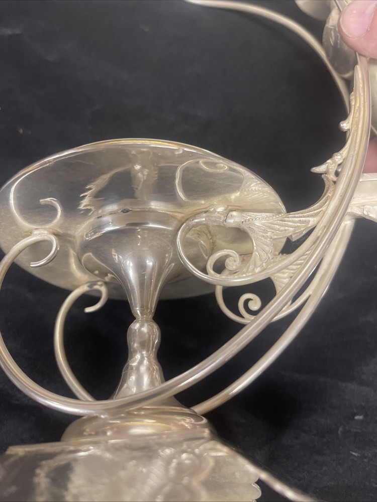 Wilcox Silver Calling Card, Receiver, And Bud Vase ￼# 01833