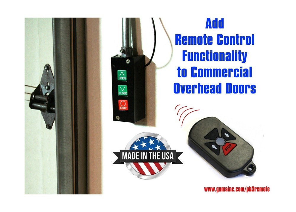 RF Remote Control System for Commercial Overhead Doors PB3-DRC