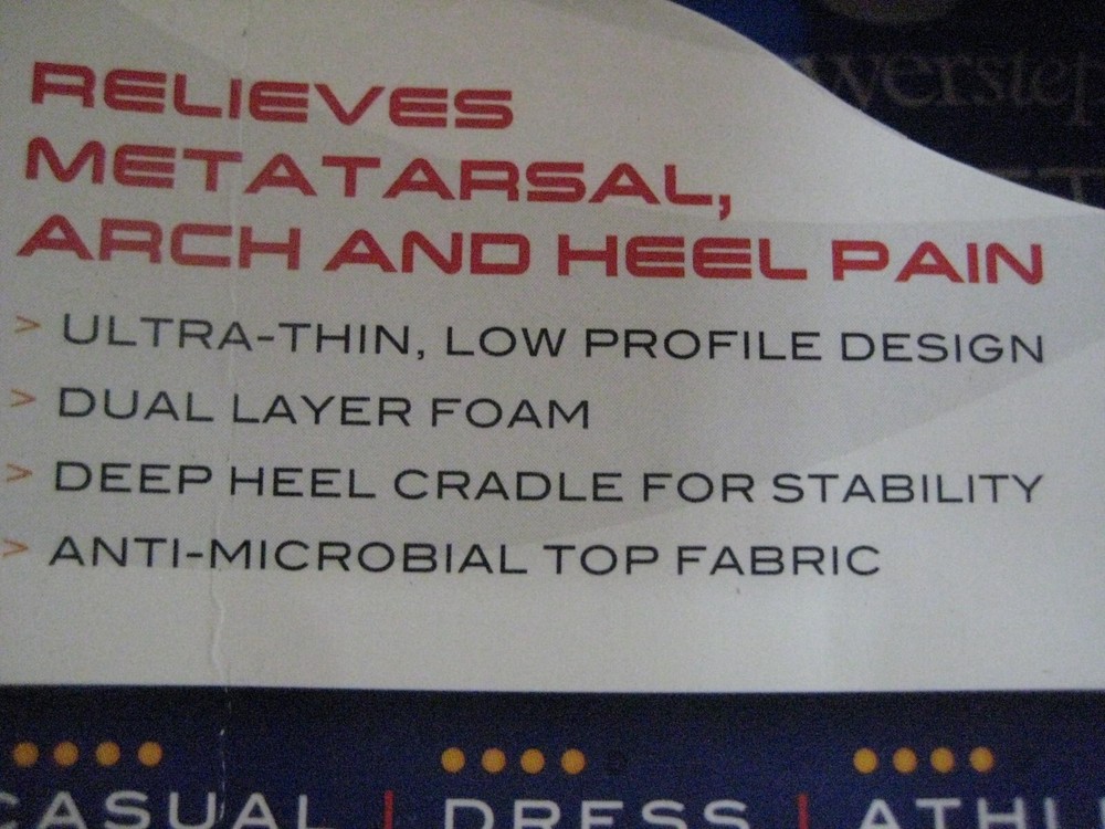 Powerstep ORIGINAL Full Length Orthotic Insoles Two Sizes