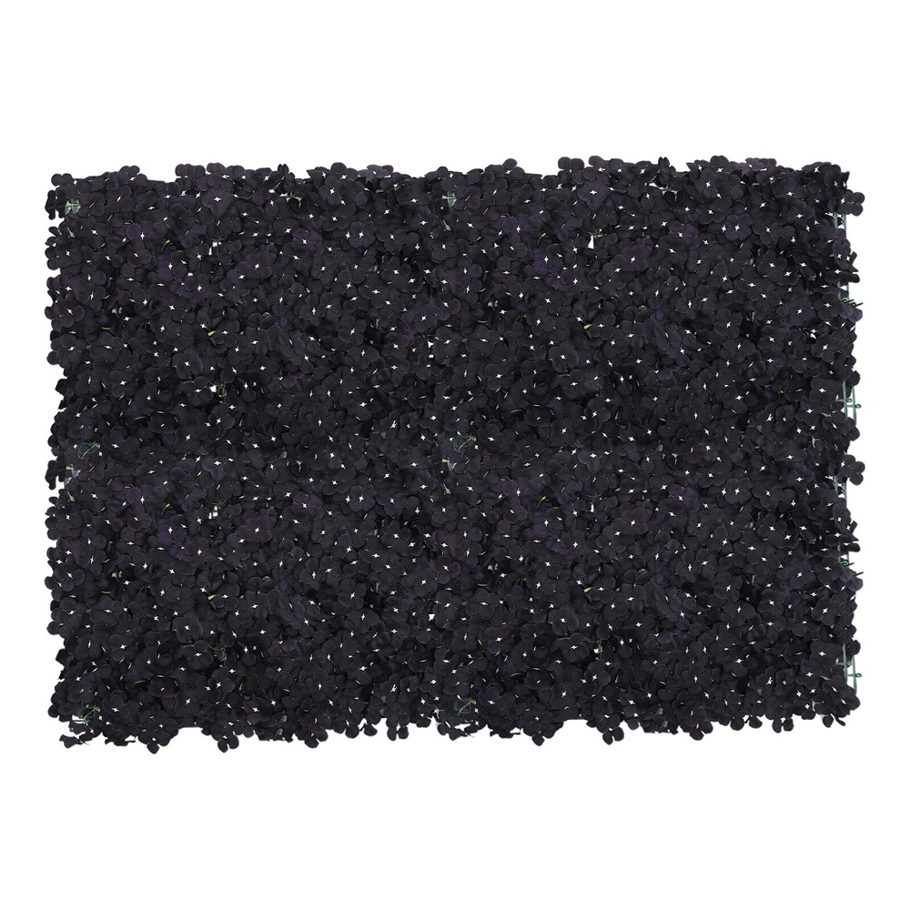 60*40cm 4 PCS Black Artificial Floral Backdrop Handmade Flower Wall Panel