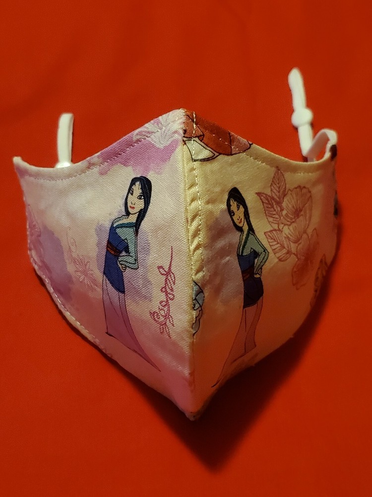 Kids Princess Mulan Adjustable Face Mask