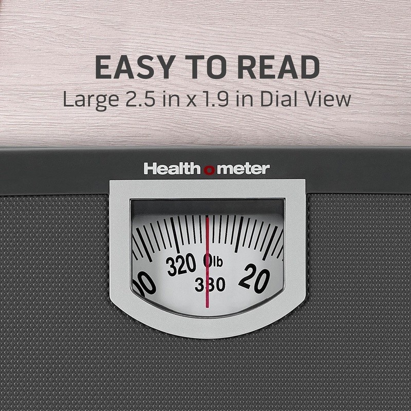 Compact Bathroom Scale Durable Metal Platform Easy Read Dial 330 lb Capacity New