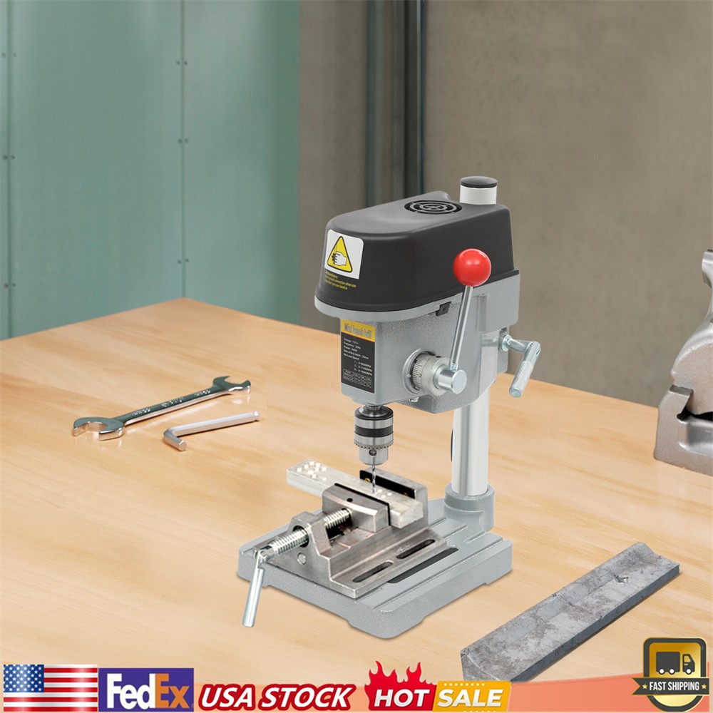 Portable Drill Press Electric Mini Drill Press Bench Small Benchtop Drill Press