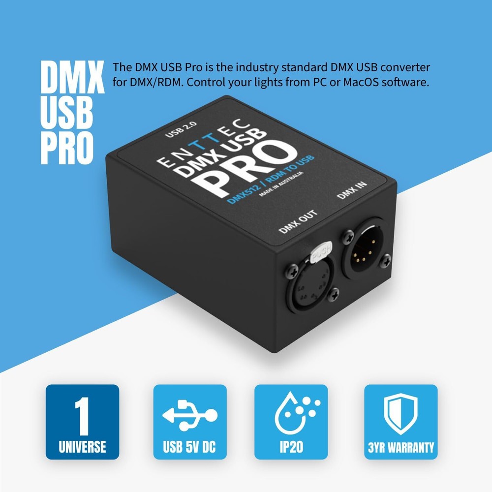 ENTTEC DMX USB Pro 512-Ch USB DMX Interface