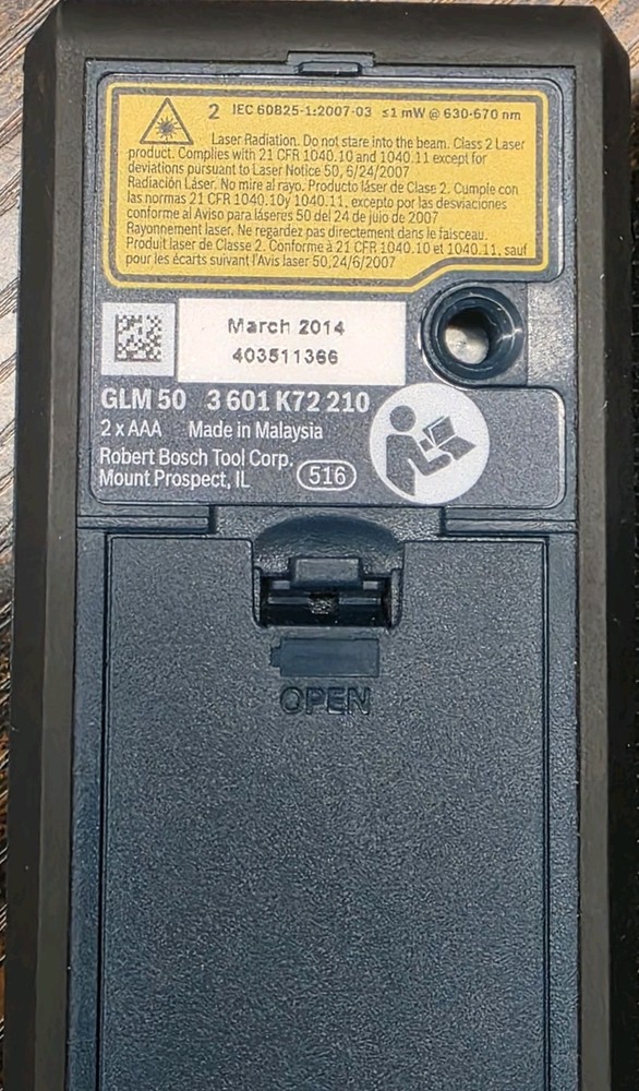 Robert Bosch GLM 50 Rangefinder With Carrying Case