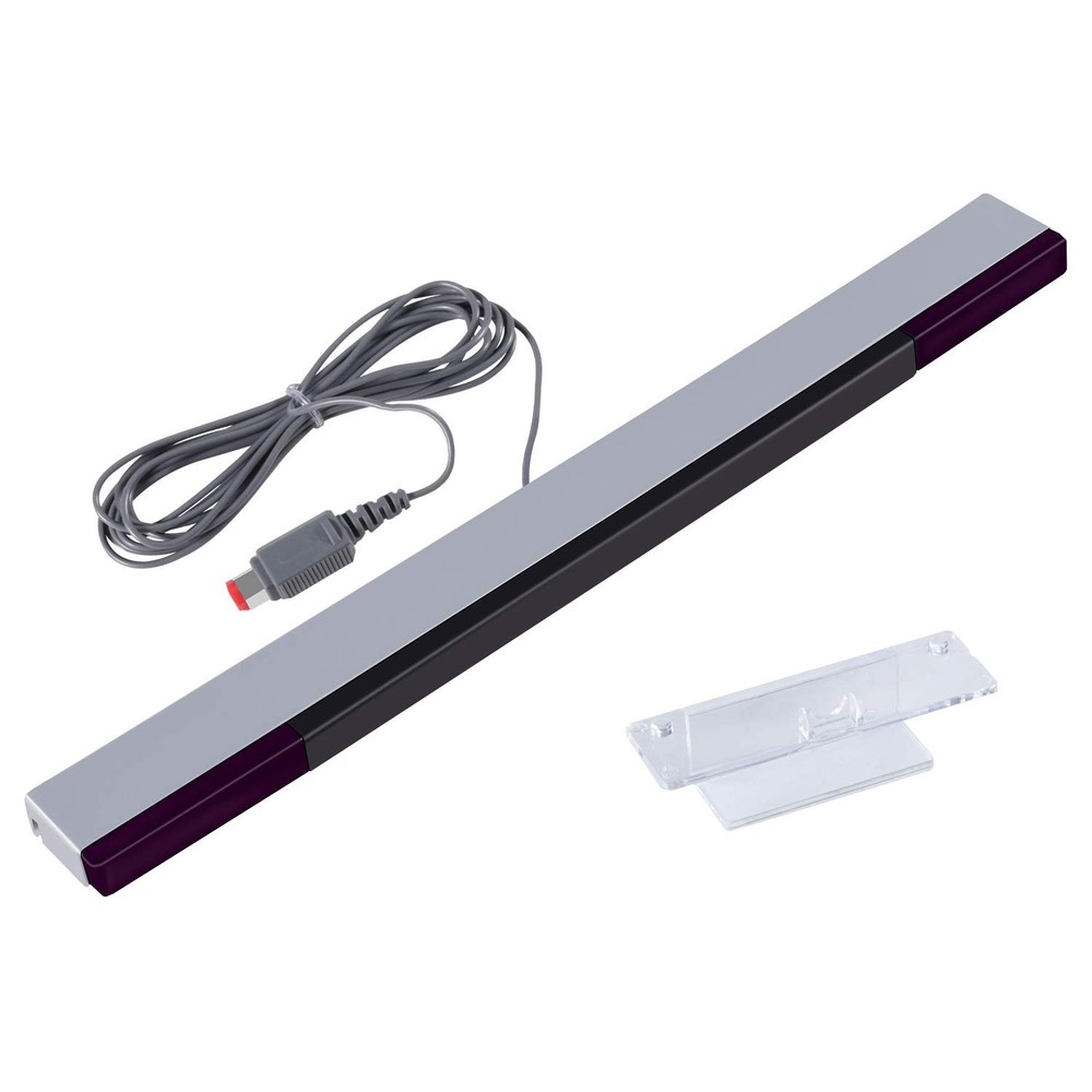 Aokin Sensor Bar for Wii, Replacement Wired Infrared Ray Silver/Black