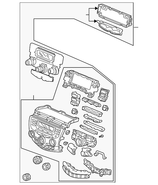 Genuine Honda Control Panel 39183-SDA-L61ZA