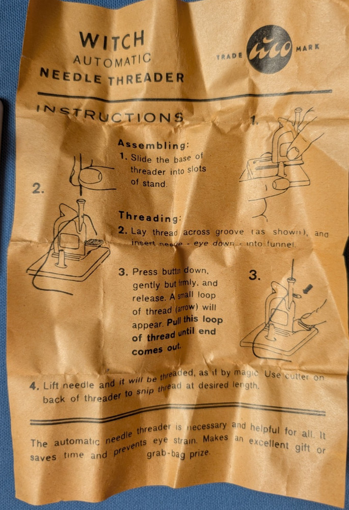 WITCH Automatic Needle Threader vintage