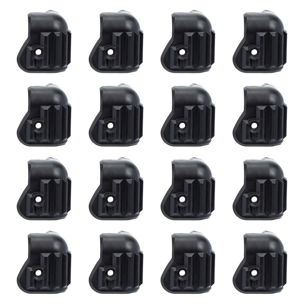 Black Speaker Corner Protectors 16Pcs Wrap Covers Anti-collision