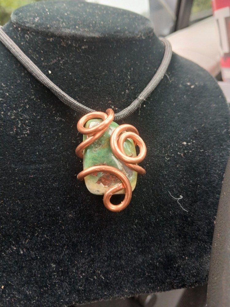 Agate Copper Pendant