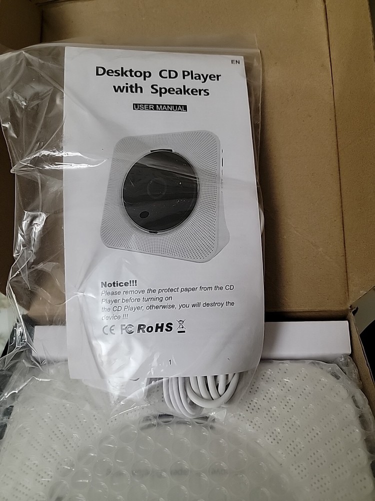 Desktop CD Player with Speakers,