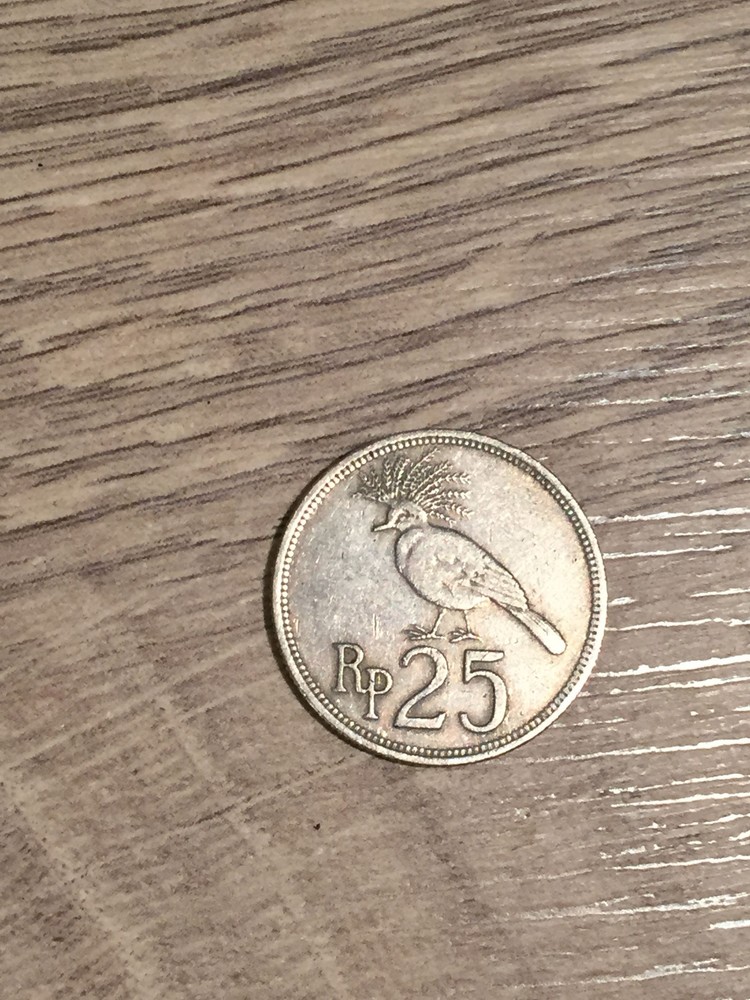 1971 Indonesia 25 Rupiah Coin