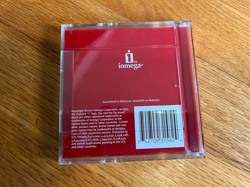 Iomega Zip 100MB Disk, New Iomega Zip 100MB PC format