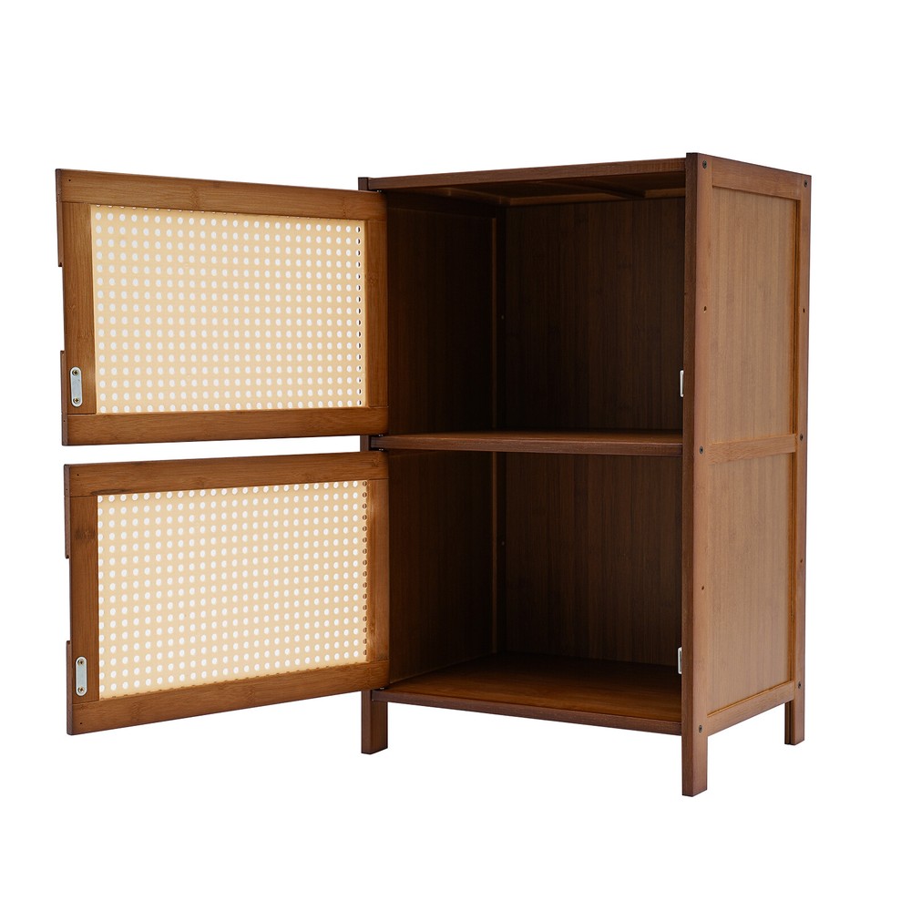 Modern Nightstand 2 Drawers End Side Table Bedside Table with Storage Cupboard