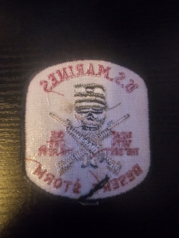 USMC Desert Storm 'Mess With The Best Die Like The Rest' Patch