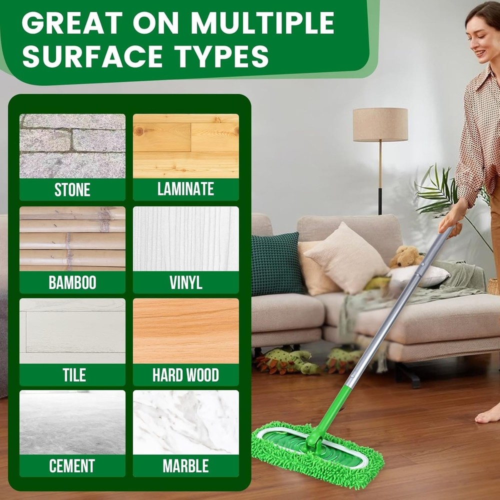 Replacement Wet Mopping Pads - Washable Cloths Bundle