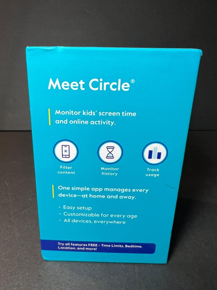 Circle CIR2001 Wireless Parental Controls Device White COMPLETE TESTED