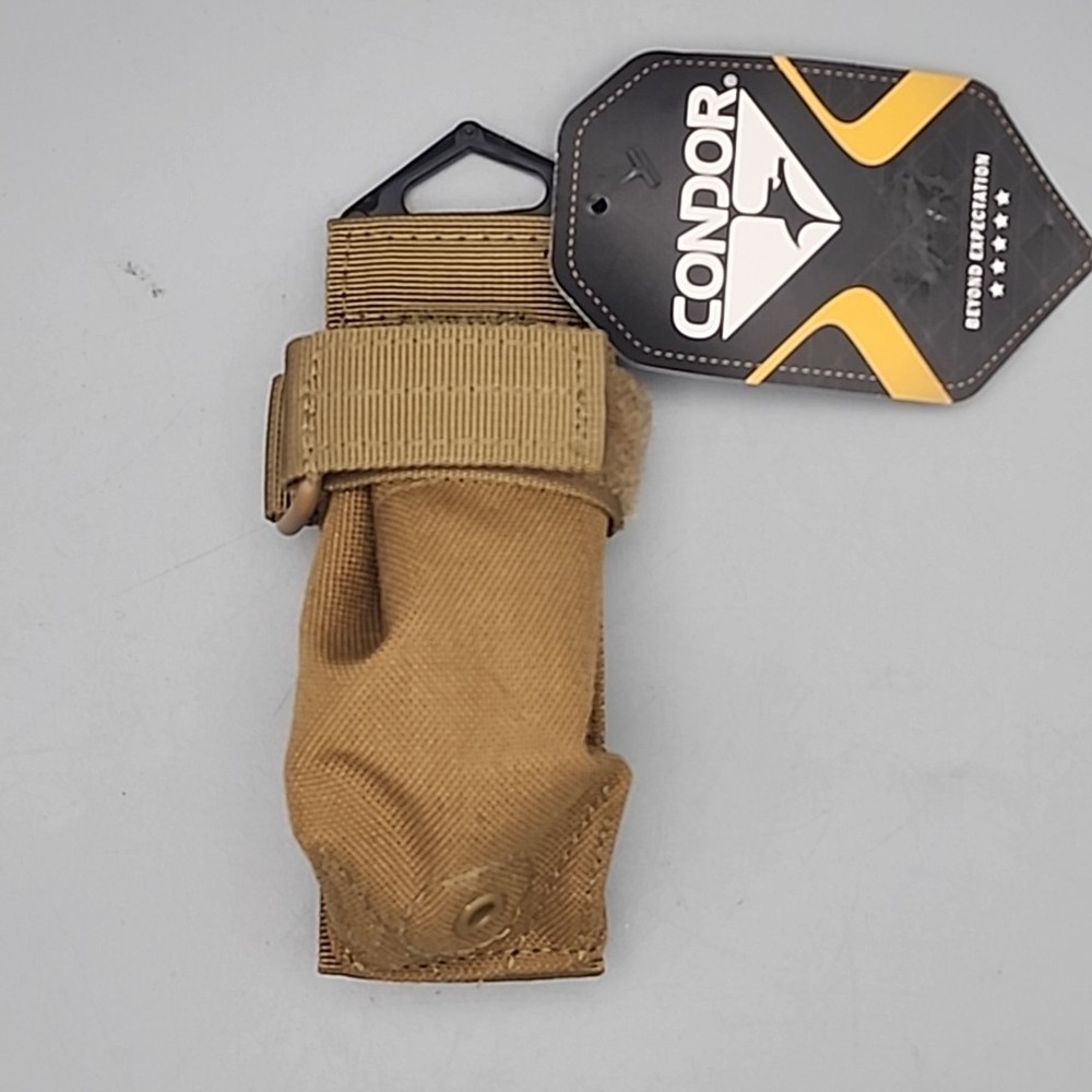 Condor MA48-498 Tactical Flashlight MOLLE Pouch Torch Adjustable Case Brown