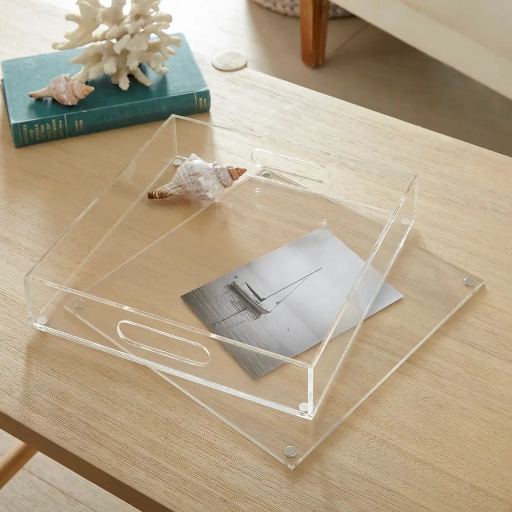 ACRYLIC 12" Square Insertable Tray