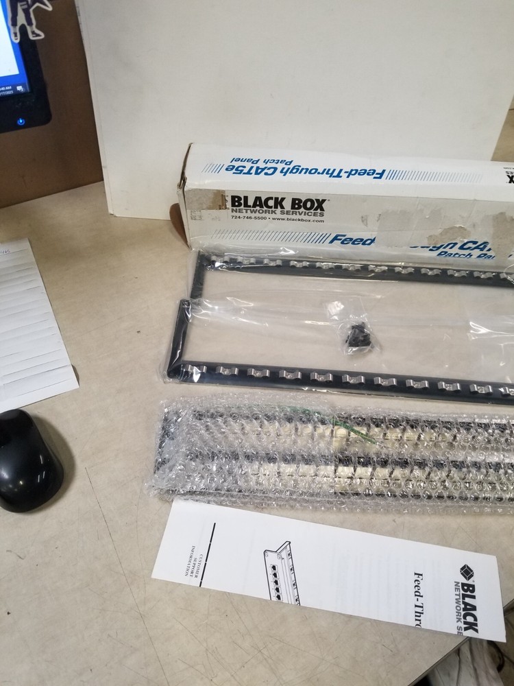 Black Box JPM806A-R2 Black Box Feed-Through 48 Port Cat 5e Network Patch Panel -