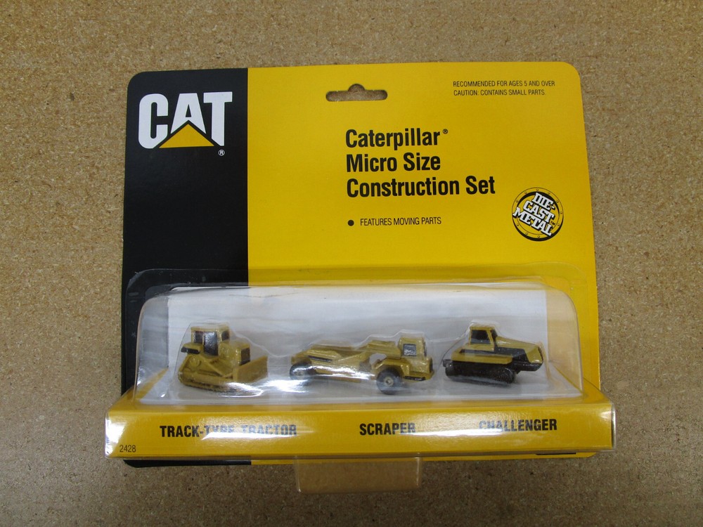 ERTL Caterpillar 3 pack Micro set 1991 CAT toy construction diecast B3 dozer