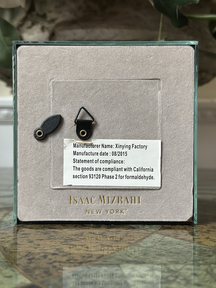 Isaac Mizrahi Square Clock - Black - 7 Inch
