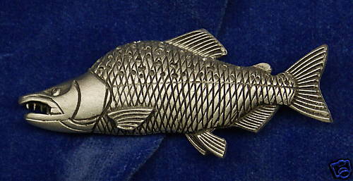 Empire Pewter Pink Salmon Fish Pin