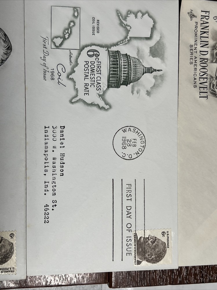 Franklin D Roosevelt 1966 6c 1ST Day Issue 3 Different Covers FD1010