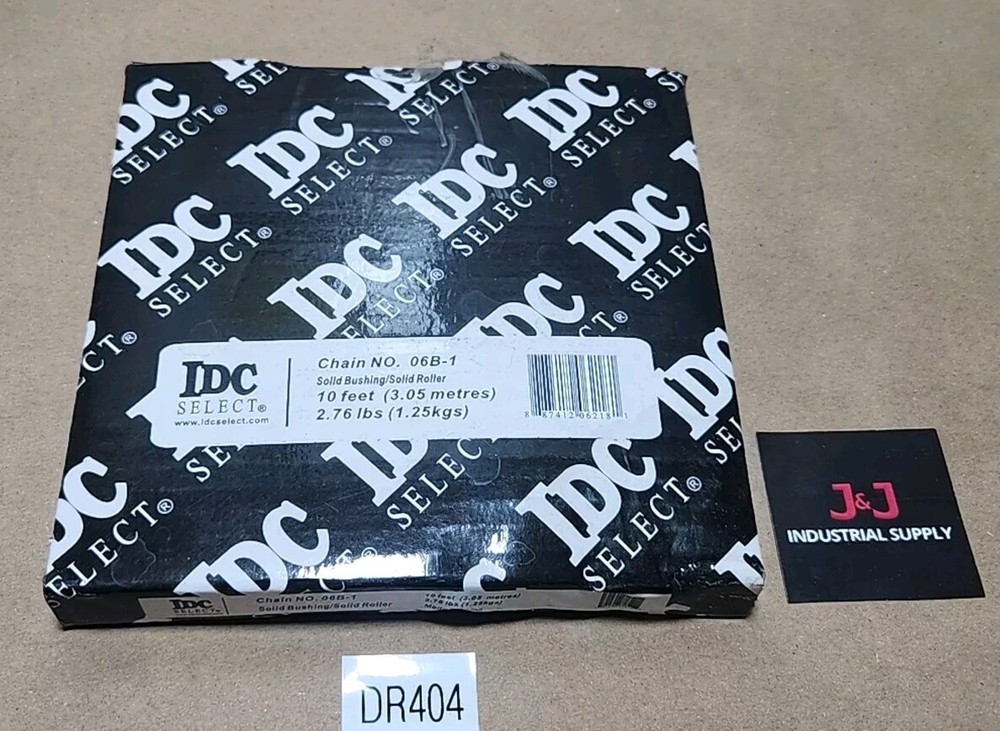 *BRAND NEW* IDC Select 06B-1 Solid Bushing Roller Chain 10ft 3.05M + Warranty!