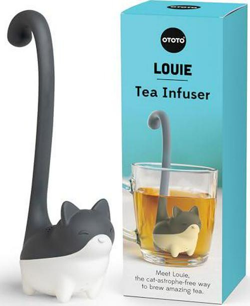 OTOTO Louie Cat Tea Infuser - Cats Loose Leaf Steeper And Diffuser, Tea Strainer