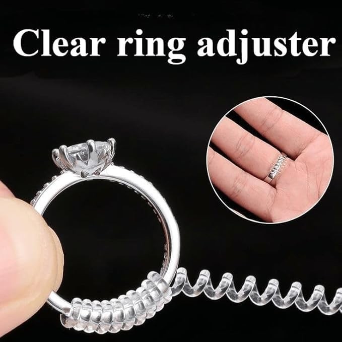 12 Pack Ring Sizers Invisible Sizer Adjuster for Loose Rings Guard...