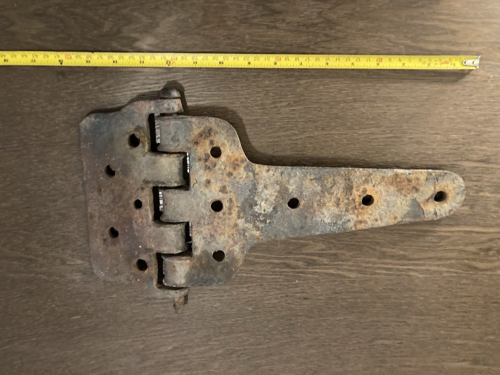 Large Cast Iron Hinge Off Railroad Refrigerator Car