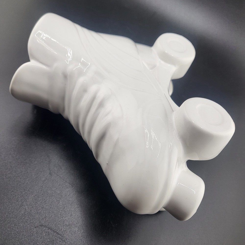 White Retro Rollerskate Planter Vase Ceramic Decor