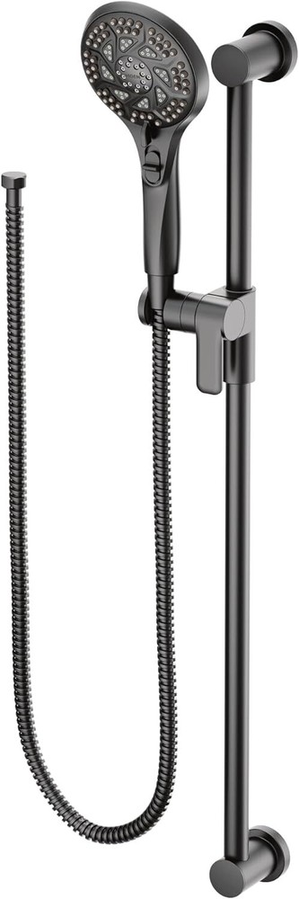 ​Moen 3671EPBL Multi-Function Hand Shower w/ Slide Bar & Hose In Matte Black