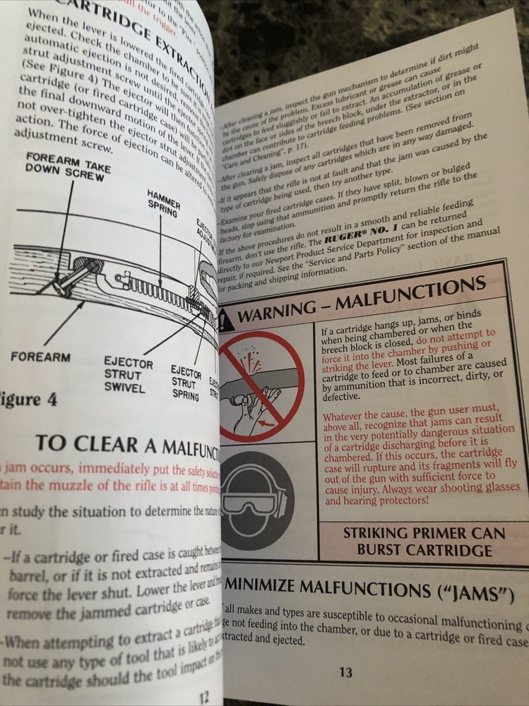 instruction manual for Ruger number one single shot rifles