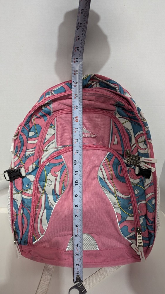 High Sierra Backpack Padded Pink Multi-colors