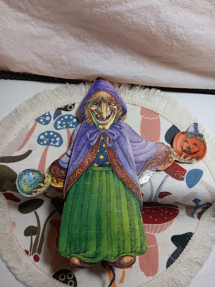 Vintage Fortune Teller Witch Pull Puppet!!